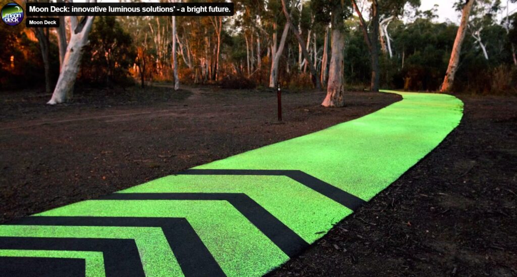 Local Council pathways illuminating cycle paths